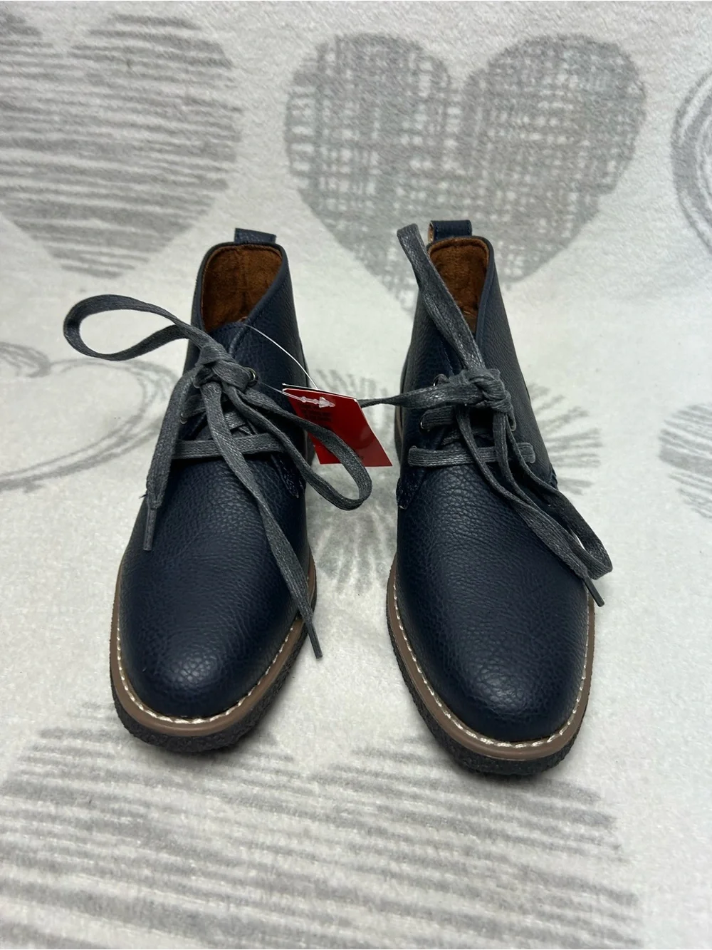 Deer Stags Boys Freeport Jr. Dress Comfort Chukka Boot, Navy, Size: 2 M MSRP $80